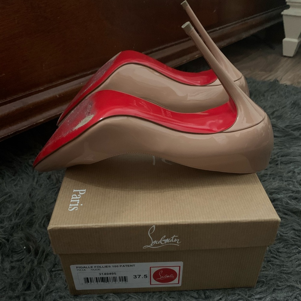 Christian Louboutin Pigalle 100 patent pumps - Picture 4 of 7
